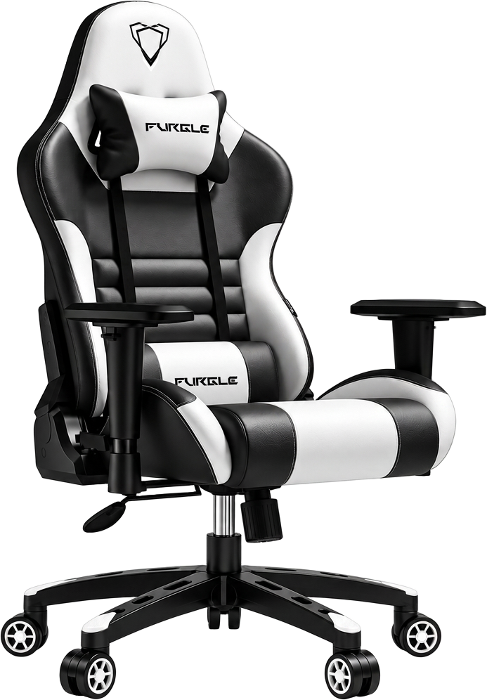 FURGLE gaming chair in White / Black